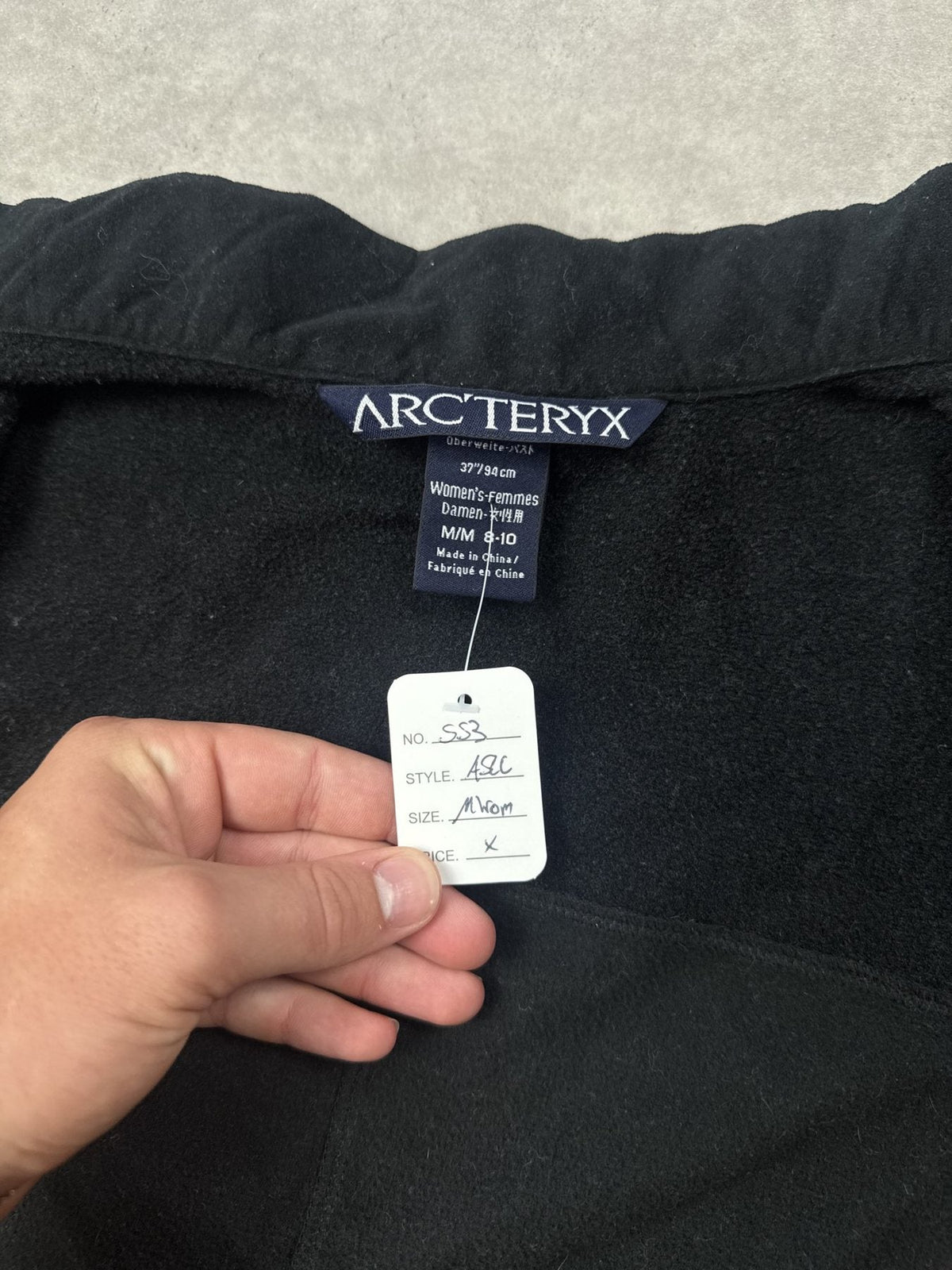 Arc'teryx Softshell Weste Vintage Schwarz Gr. M Damen