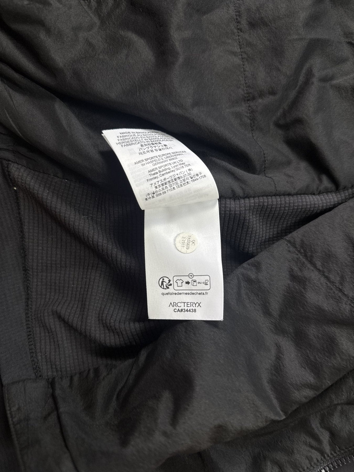 Arc'teryx Atom SL Hoody Schwarz Gr. XL Damen