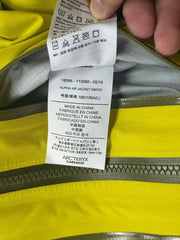 Arc'teryx Alpha AR Hardshell Jacke Gelb Gr. L