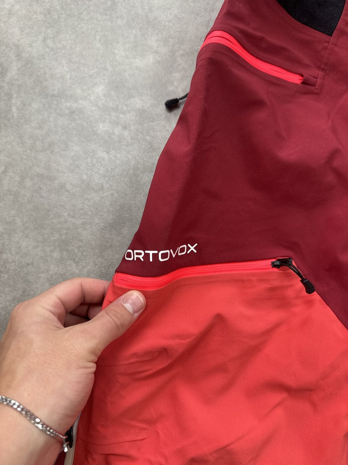 Ortovox Westalpen 3L Pants Hardshellhose Burgunderrot Gr. M Damen