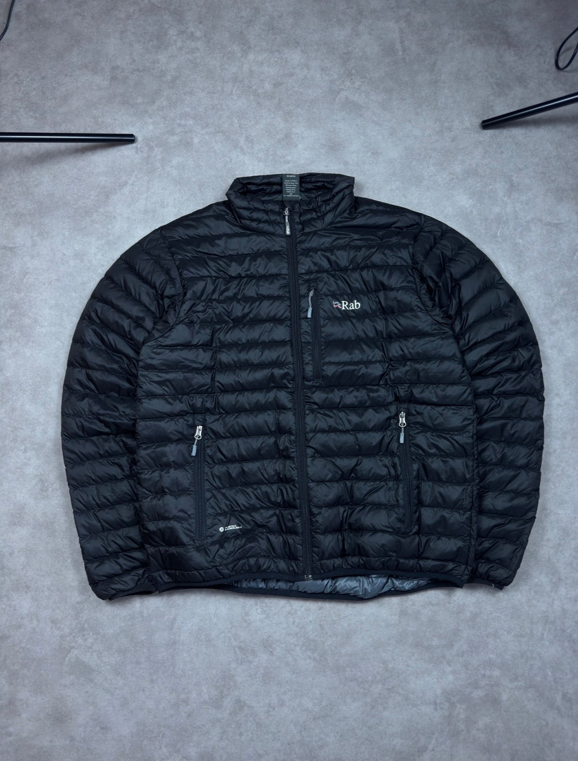 Rab Daunenjacke Schwarz Gr. L - Schwarz - L