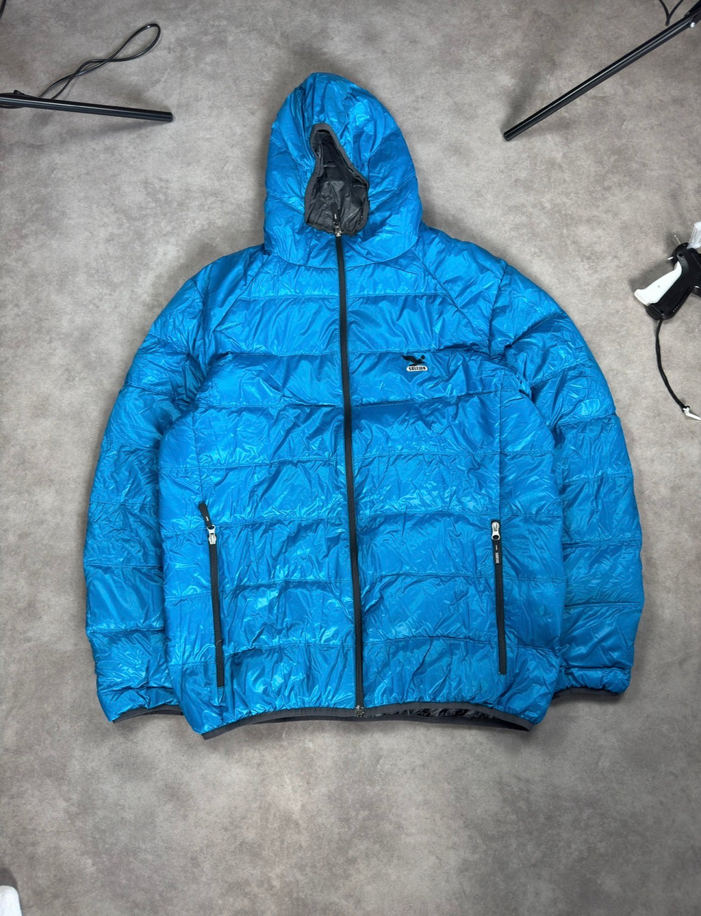 Salewa Daunenjacke Blau Gr. XL Neu - Blau - XL