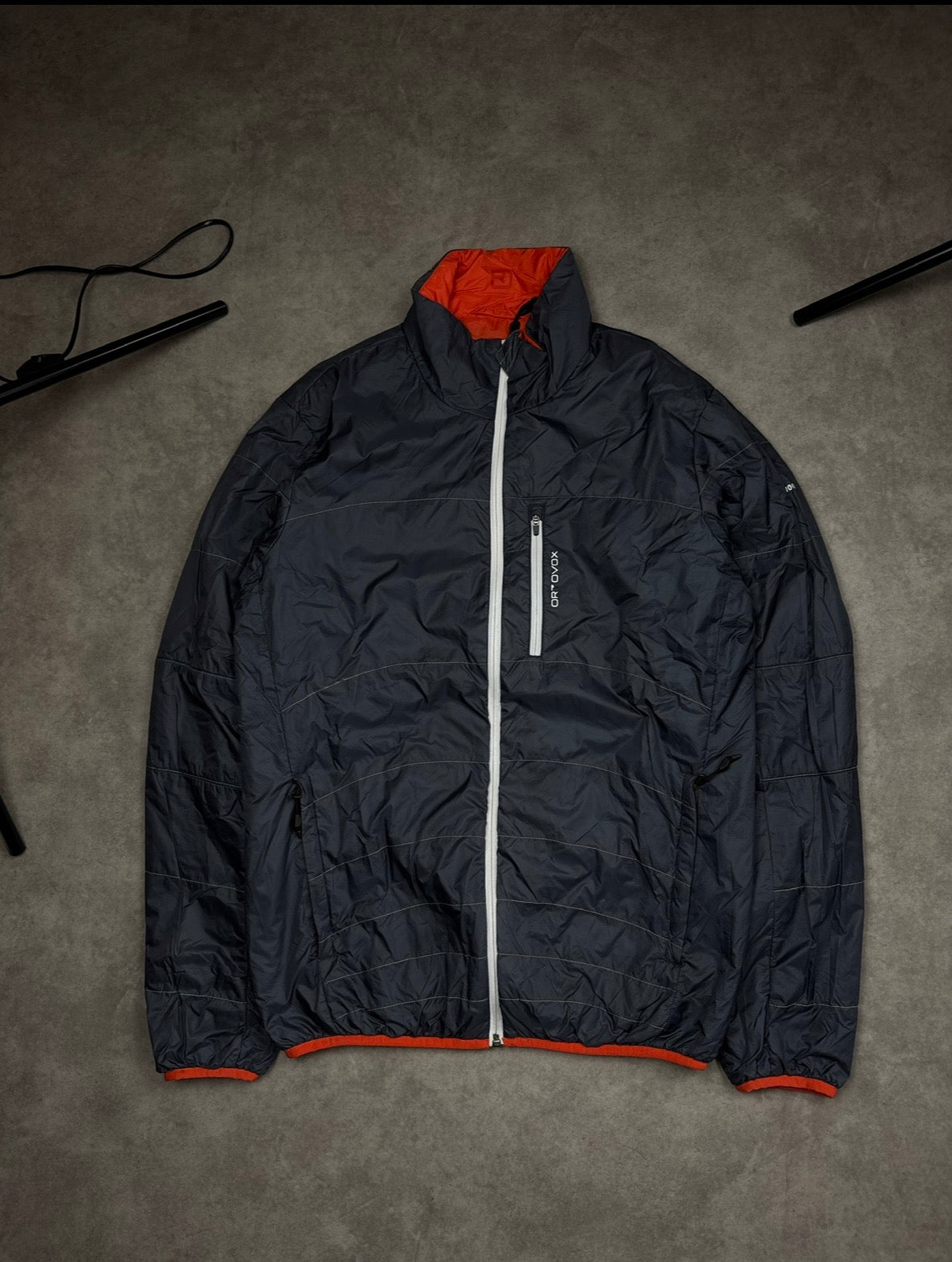 Ortovox Jacke Orange Blau Gr. L - Orange - L