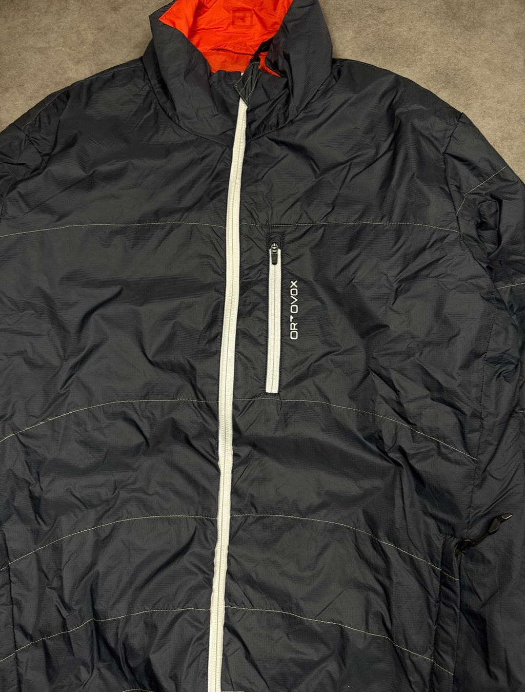Ortovox Jacke Orange Blau Gr. L - Orange - L
