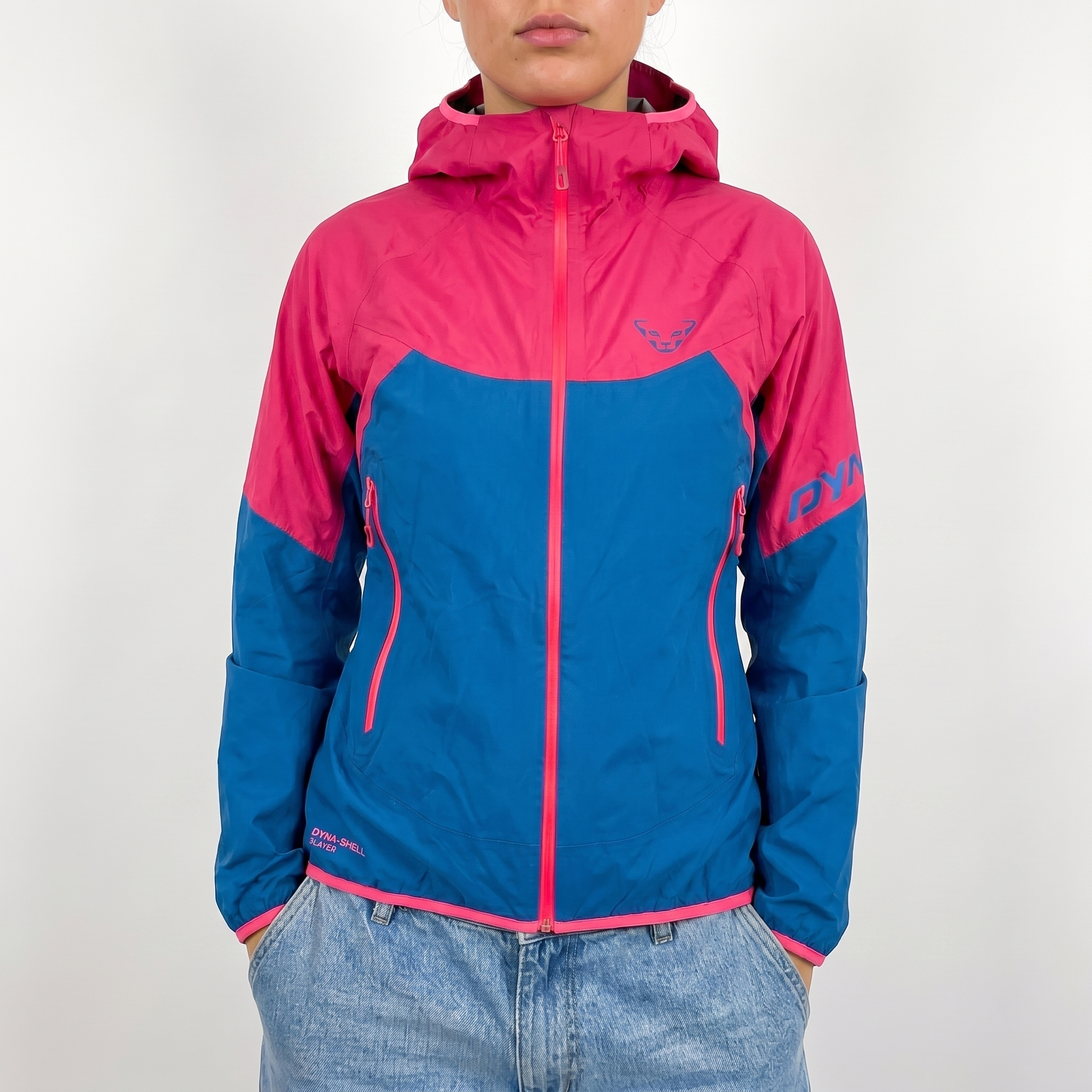 Dynafit Windjacke Blau Pink Gr. XS Damen - Blau Pink - XS Damen