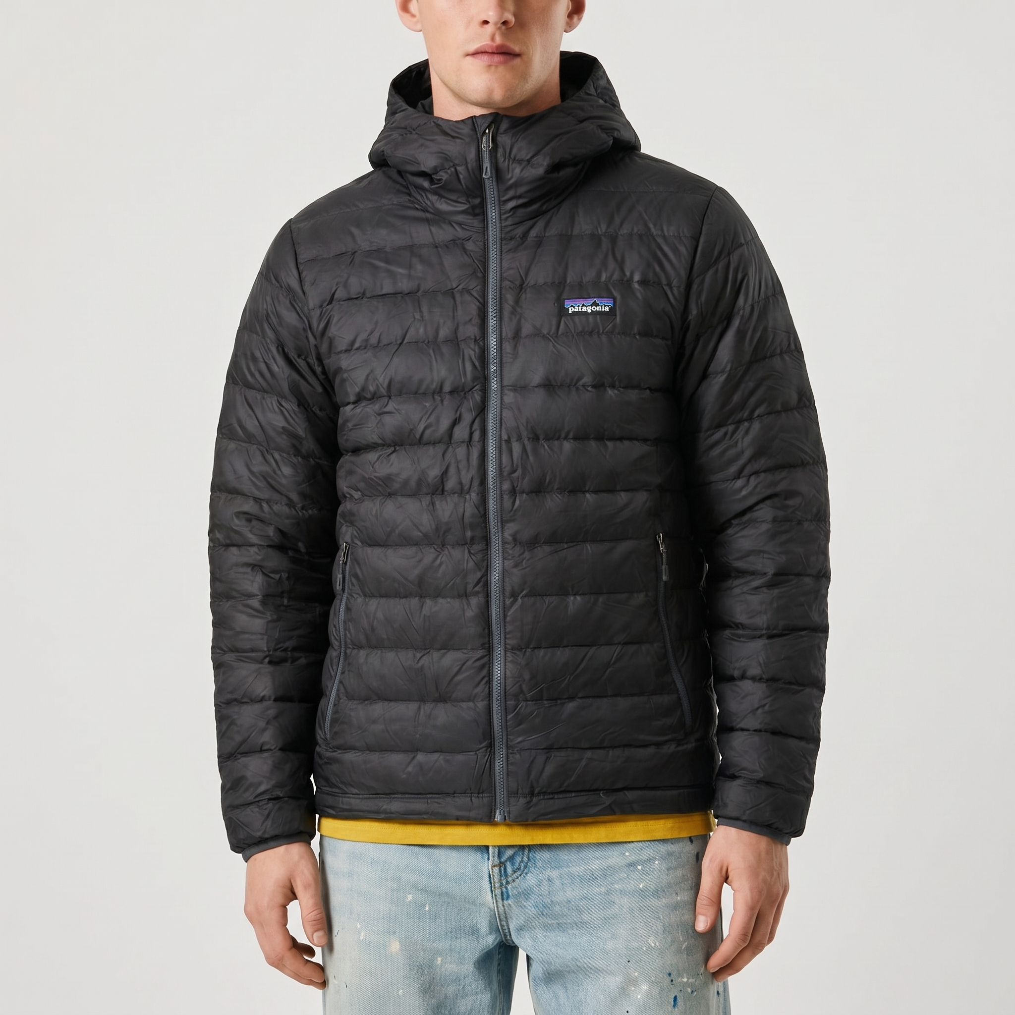 Patagonia Daunenjacke Grau Gr. S - Grau - S