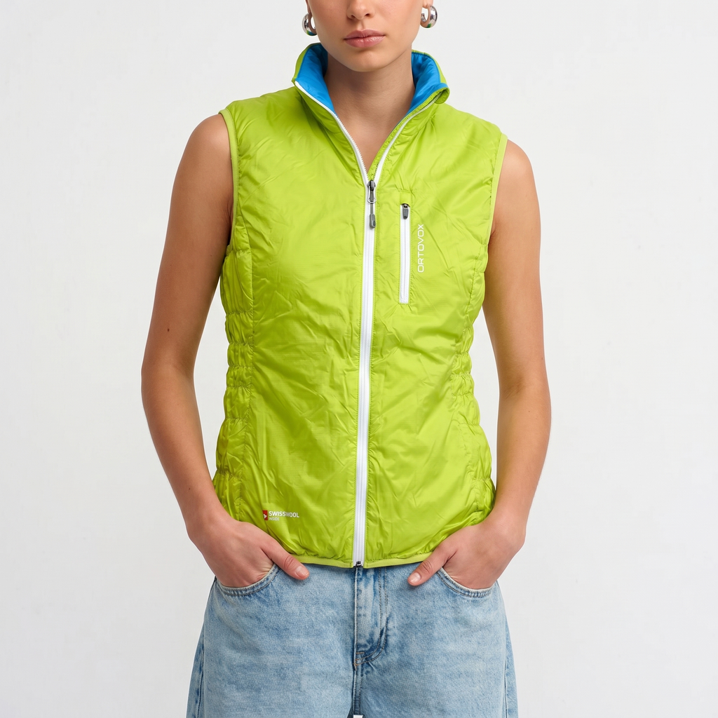 Ortovox Vest Neon Blue Green Size M Women - Green Blue - M Women