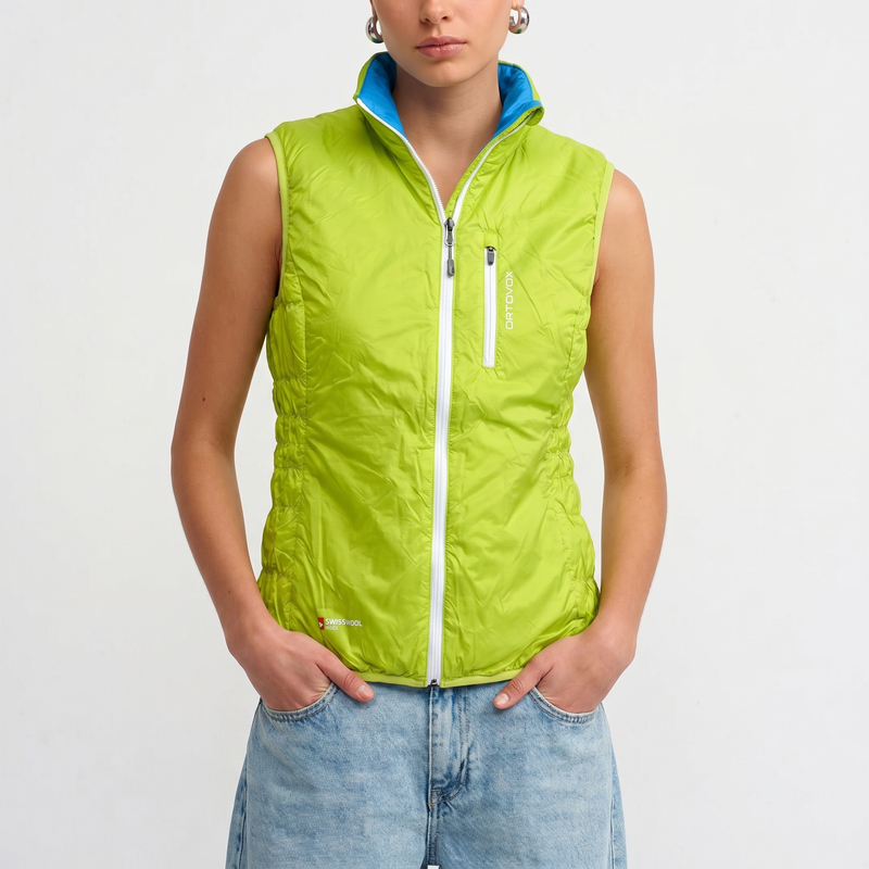 Ortovox Vest Neon Blue Green Size M Women - Green Blue - M Women