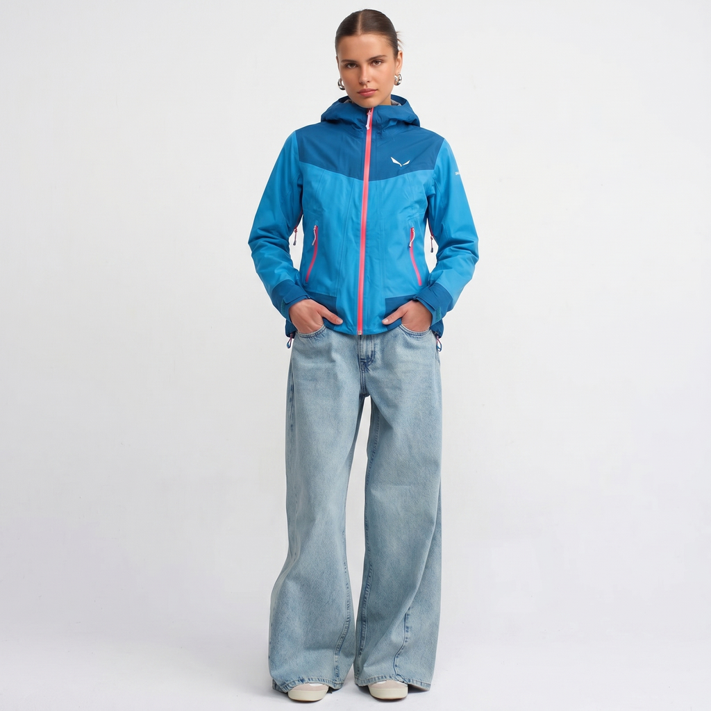 Salewa Hardshell Jacke Blau Gr. XS Damen - Blau - XS Damen