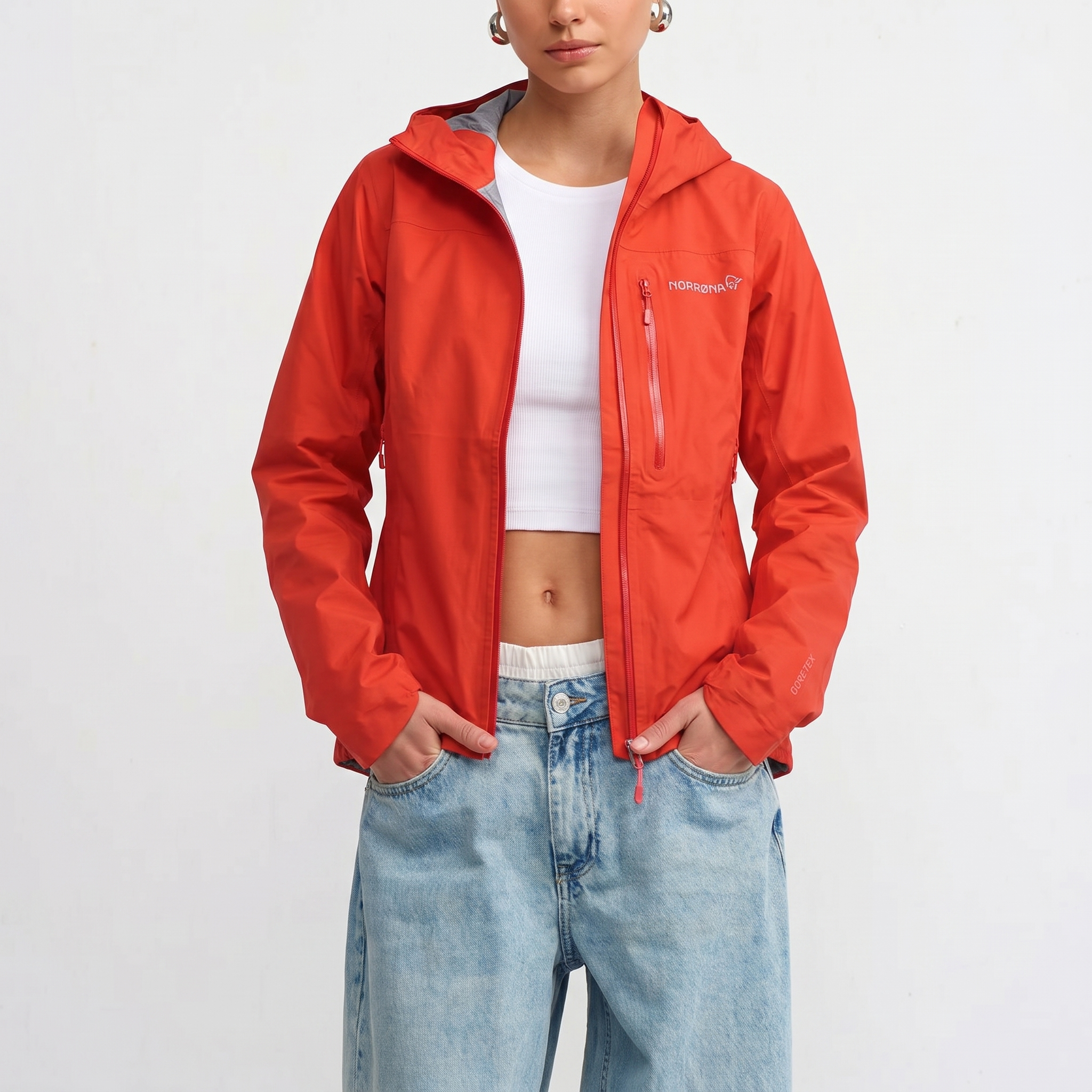 Norrona Hardshell Jacke Rot Gr. S Damen - Rot - S Damen